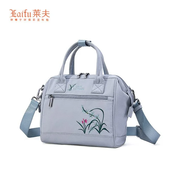 2020 Luxury Embroidery For women's handbags coin purse small shoulder tote bag Oxford cloth Casual Travel phone pocket hand bags