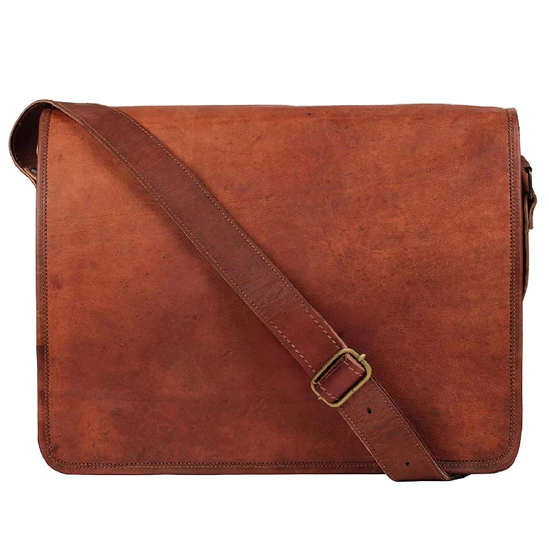 Artisian Leather iPad Tablet Messenger Bag (11 Inch)