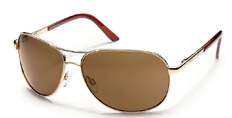 Aviator-Gold Frame-Brown Polarized Lens