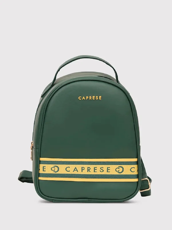 Caprese Trinity Fashion Backpack Medium Solid Women's Bag Dark Green