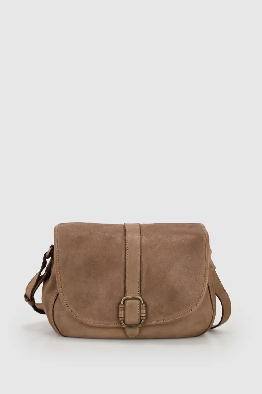 Dakota Leather Flap Crossbody Bag