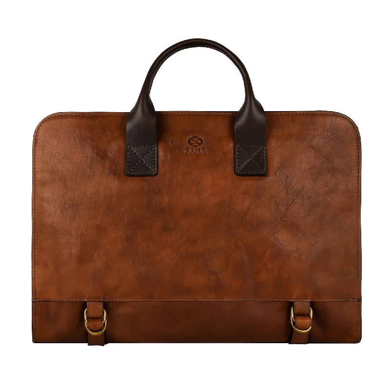 Leather Briefcase - Wide Sargasso Sea