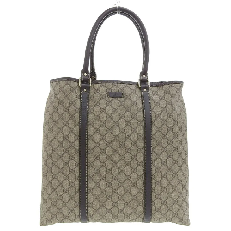 Gucci GG plus handbag business bag tote beige brown 223668 002058