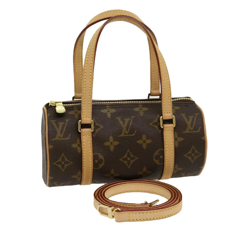 LOUIS VUITTON Monogram Papillon 19 Hand Bag M51389 LV  yk4702A