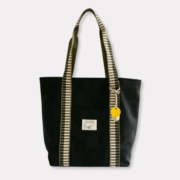 Margot | Signature Black Canvas Tote