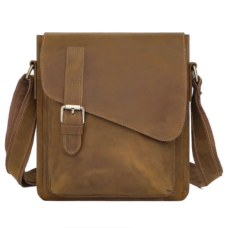 Genuine Leather Messenger Shoulder & Crossbody Bag