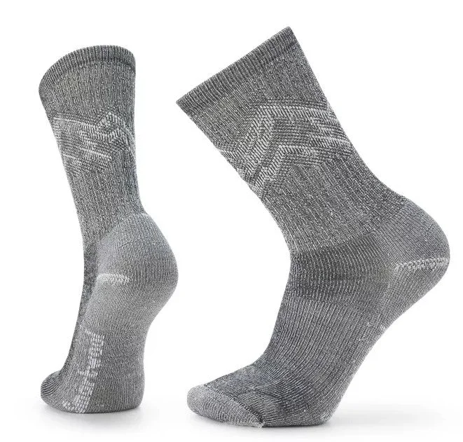 Men's Hike Classic Edition Light Cushion Mountain Pattern Crew Socks