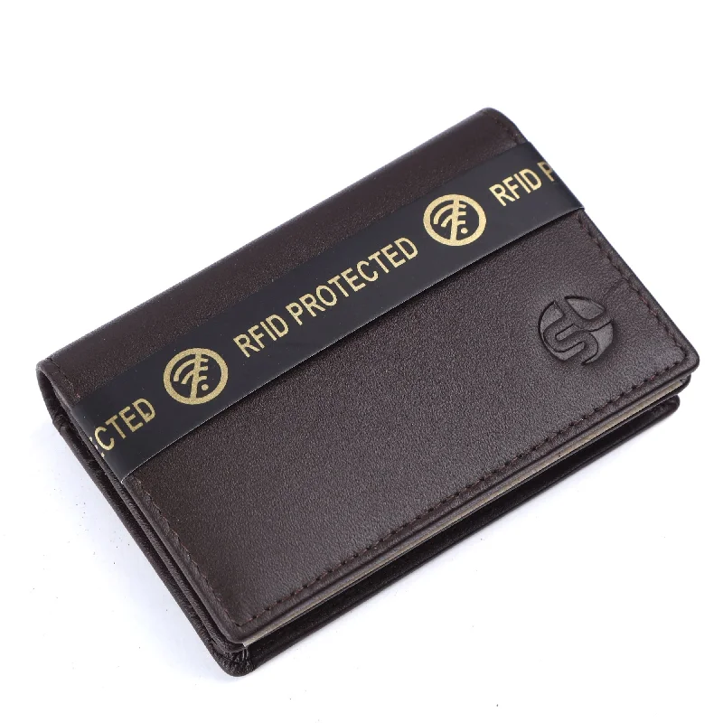 MENS LEATHER RFID CARD HOLDER 54110