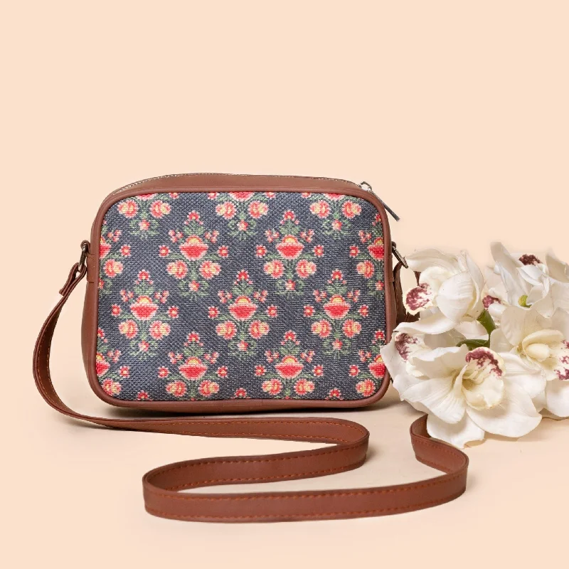 Mughal Garden Print Sling Bag