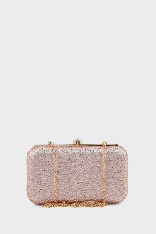 Party Wear Clutch BK4022-Golden