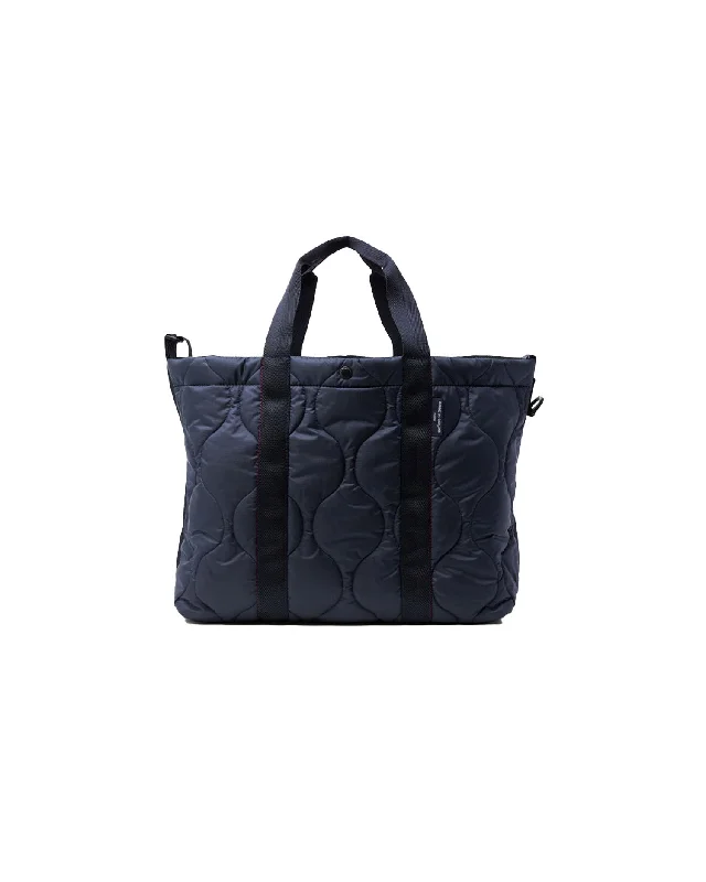 Porter Quilted Tote Bag - Black