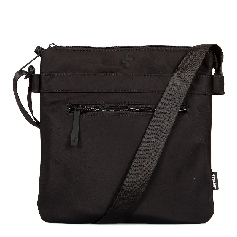 Basic Nylon RFID 2-Gusset Crossbody Bag