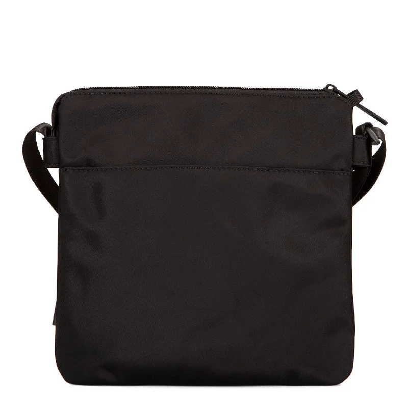 Basic Nylon RFID 2-Gusset Crossbody Bag