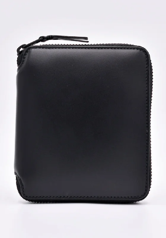 COMME DES GARCONS SA2100VB ZIP WALLET VERY BLACK