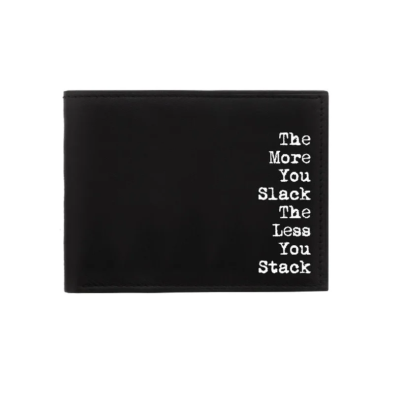 Grindstore The More You Slack Bi-Fold Leather Wallet