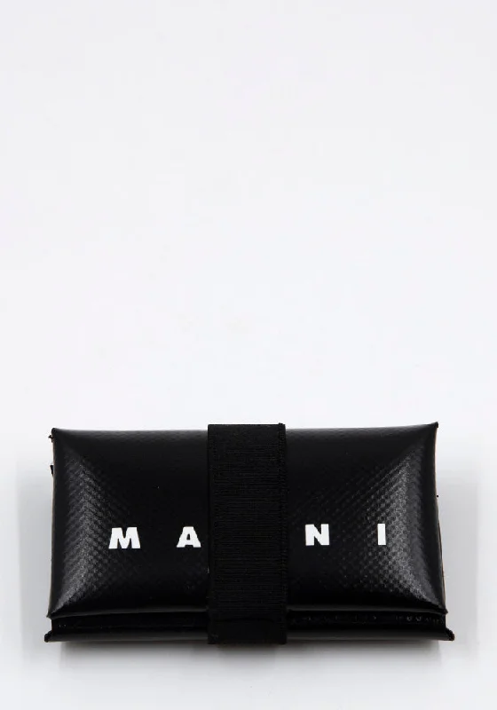 MARNI PFMI0007U2 TRI-FOLD WALLET BLACK