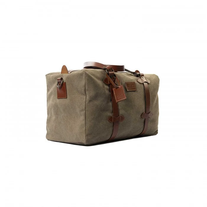 Mod 246 - Duffel Bag Cuoio Khaki made with Vintage Cotton Waterproof Gore-Tex