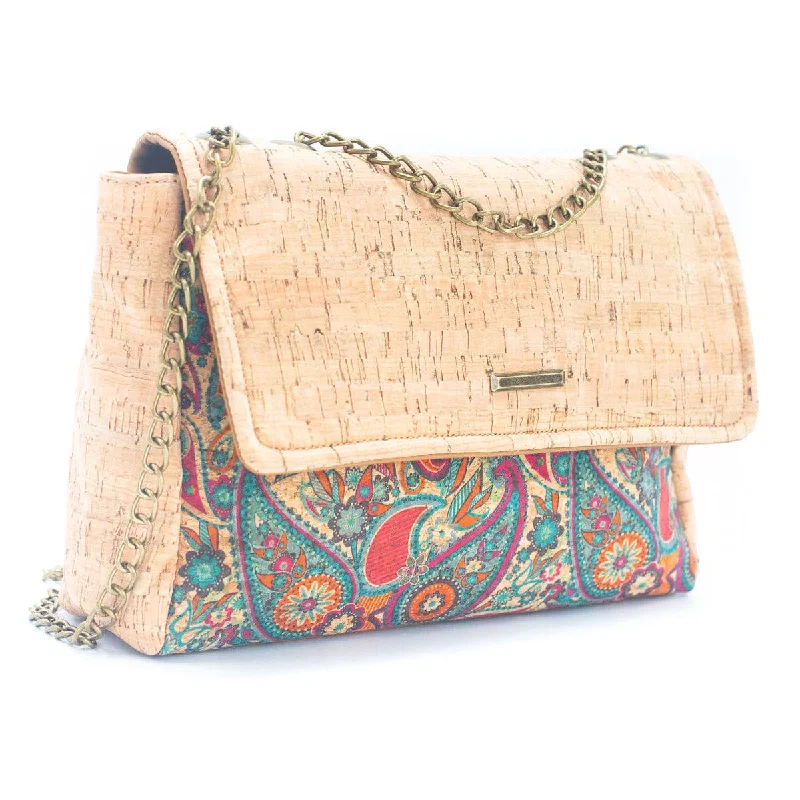 Natural Cork printed pattern women's messenger bag BAGD-353