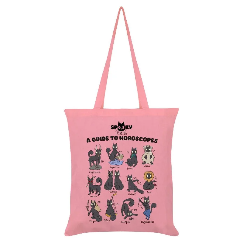 Spooky Cat A Guide To Horoscopes Tote Bag