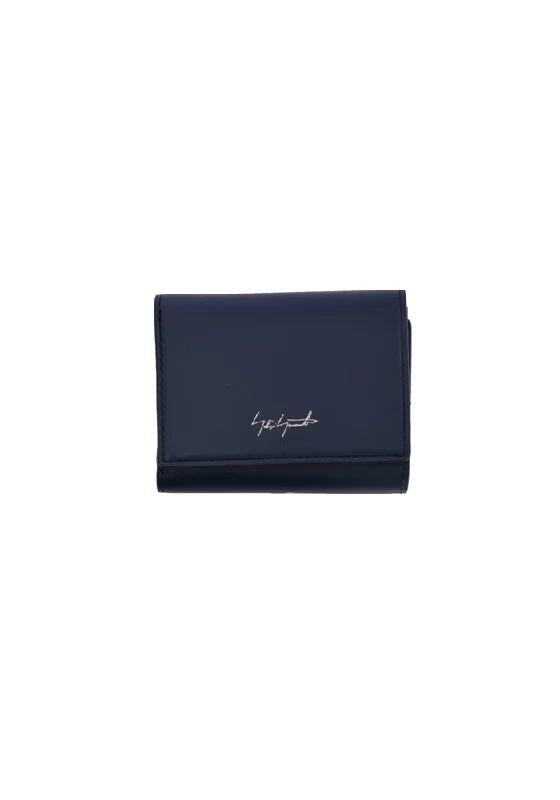 YOHJI YAMAMOTO DISCORD DN-A08-707-1 SMALL TRI-FOLDED WALLET NAVY