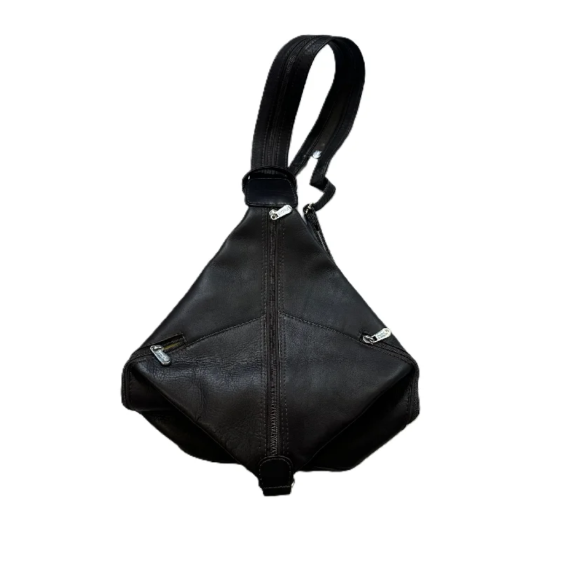 Backpack Leather By Clothes Mentor, Size: Medium