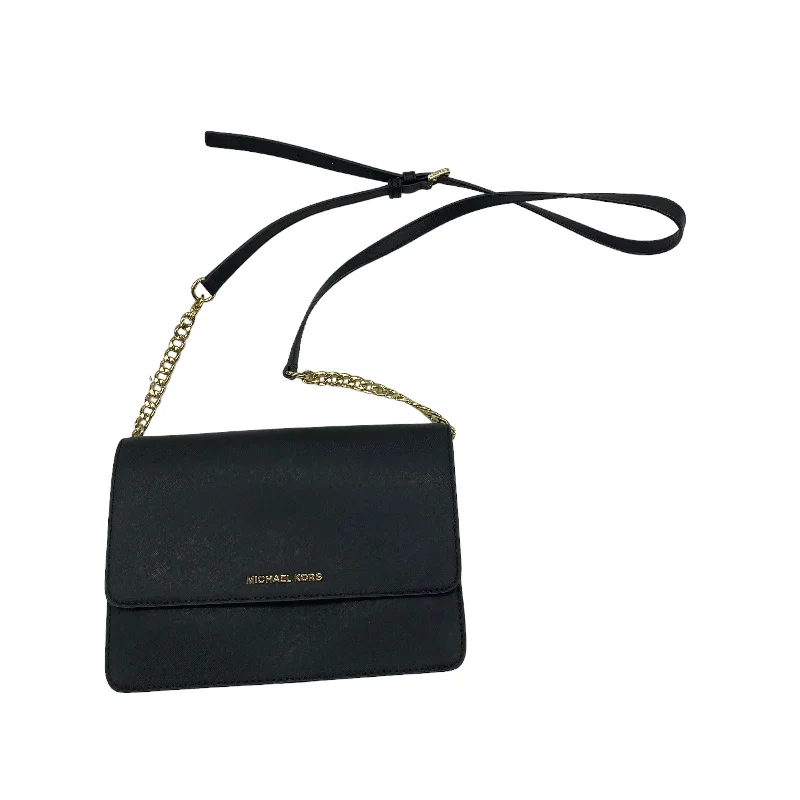 BLACK CROSSBODY DESIGNER by MICHAEL KORS Size:MEDIUM