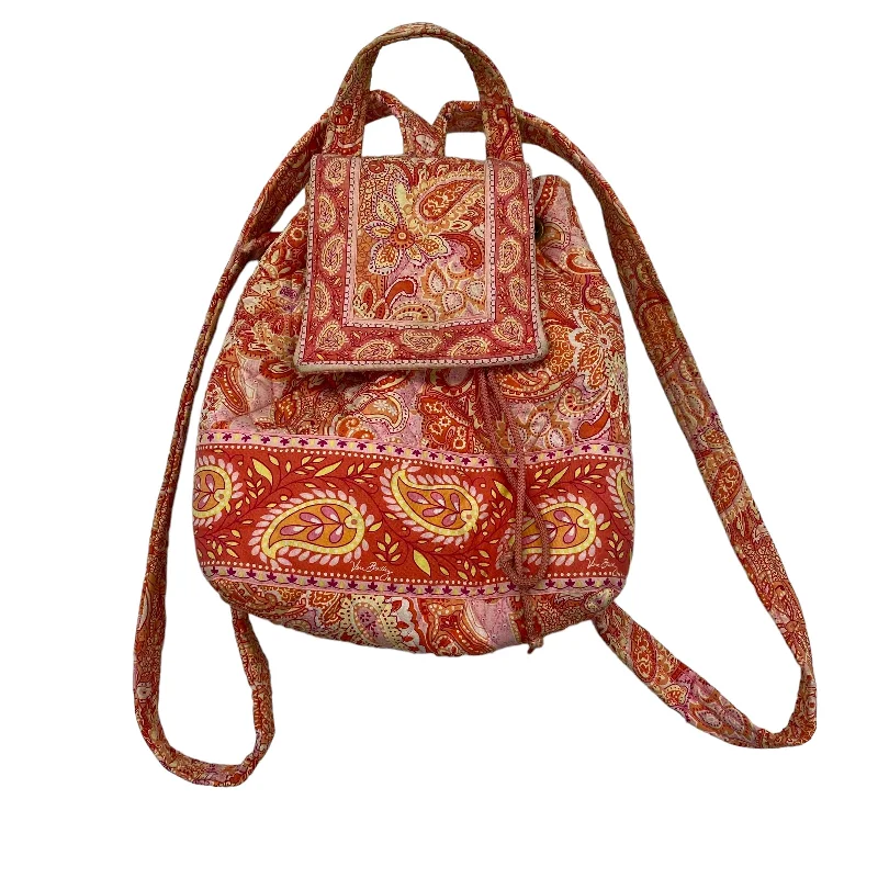 ORANGE BACKPACK by VERA BRADLEY Size:MEDIUM